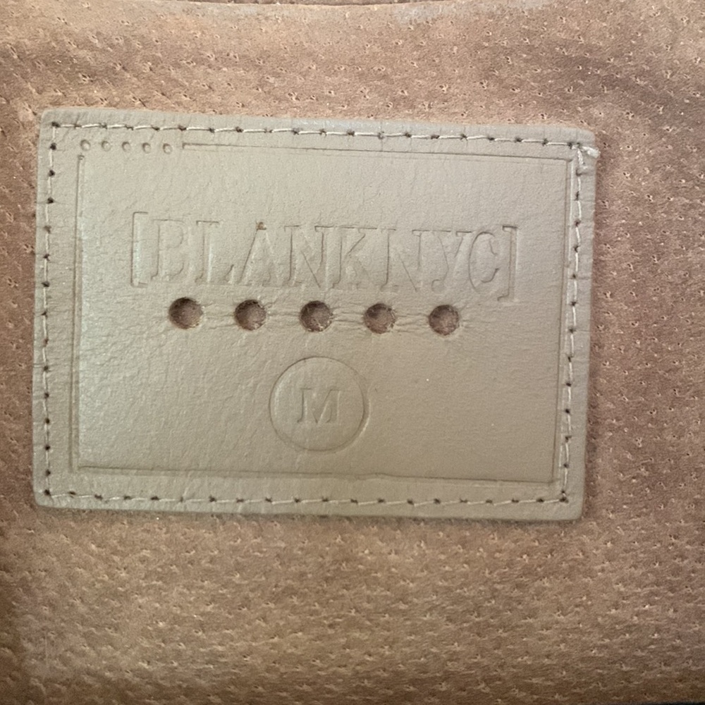 BLANKNYC Suede Moto Jacket in Sand | Size Medium - Picture 6 of 7
